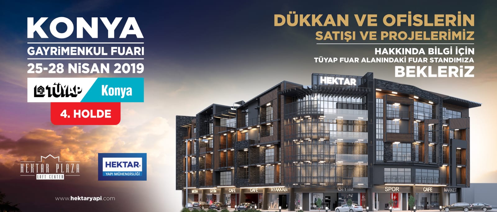 Konya Gayrimenkul Fuarı 25 - 28 Nisan Tüyap 4.Holde